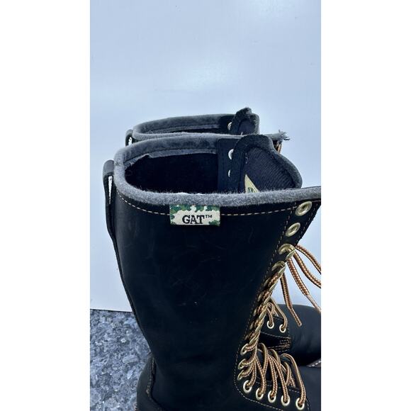 Gat Tank Tall Lace Up Lug Logger Boots Men\'s Size 4.5 main image 6